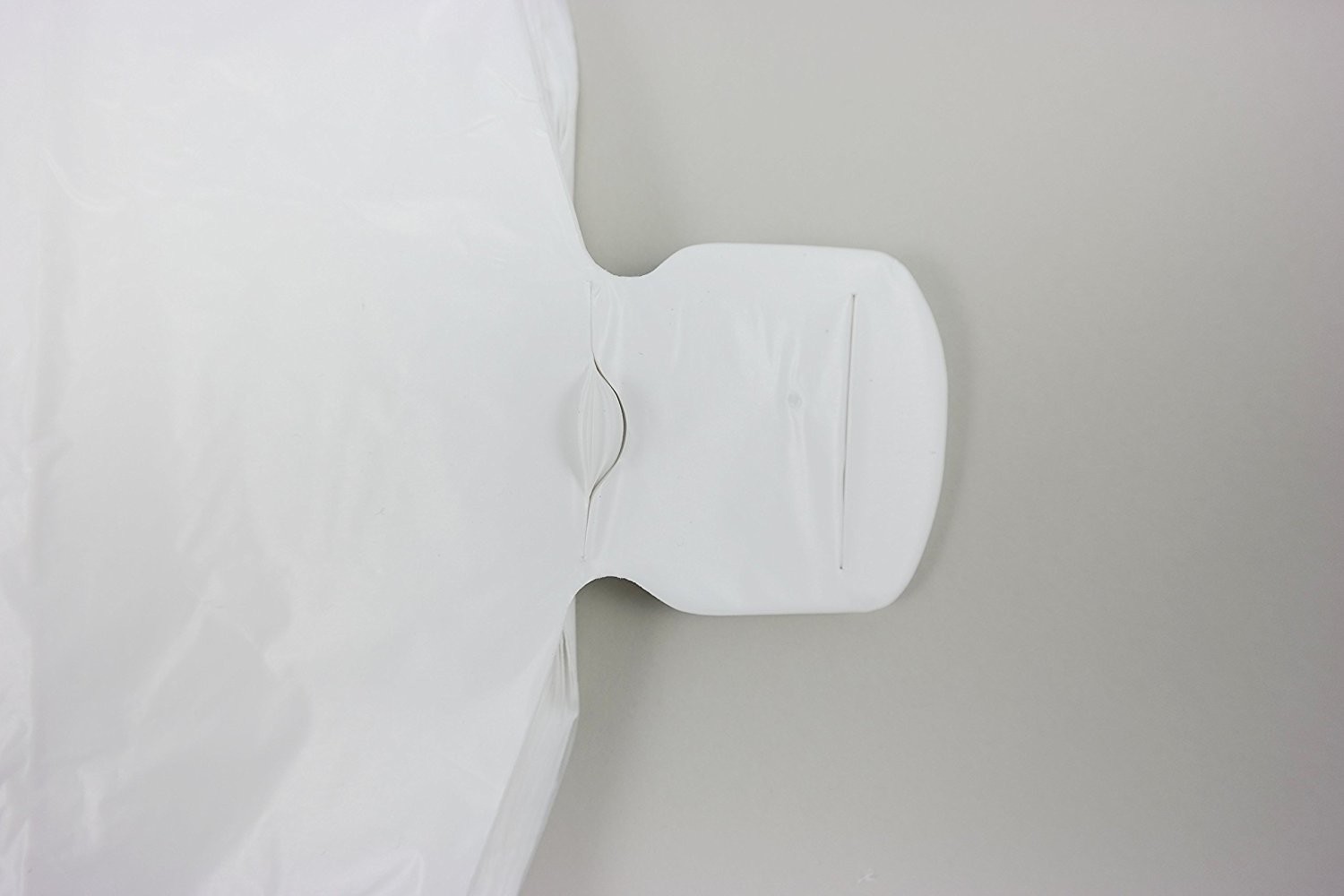 Plastic Bag-WHITE Plain Embossed T Shirt Bag 13 mic - 100 bags/bundles , HDPE material