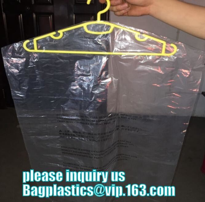 garment packaging bag cover dry clean poly garment bag rolls,laundry dry cleaning garment bag,Clear Polythene 21x4x54'',