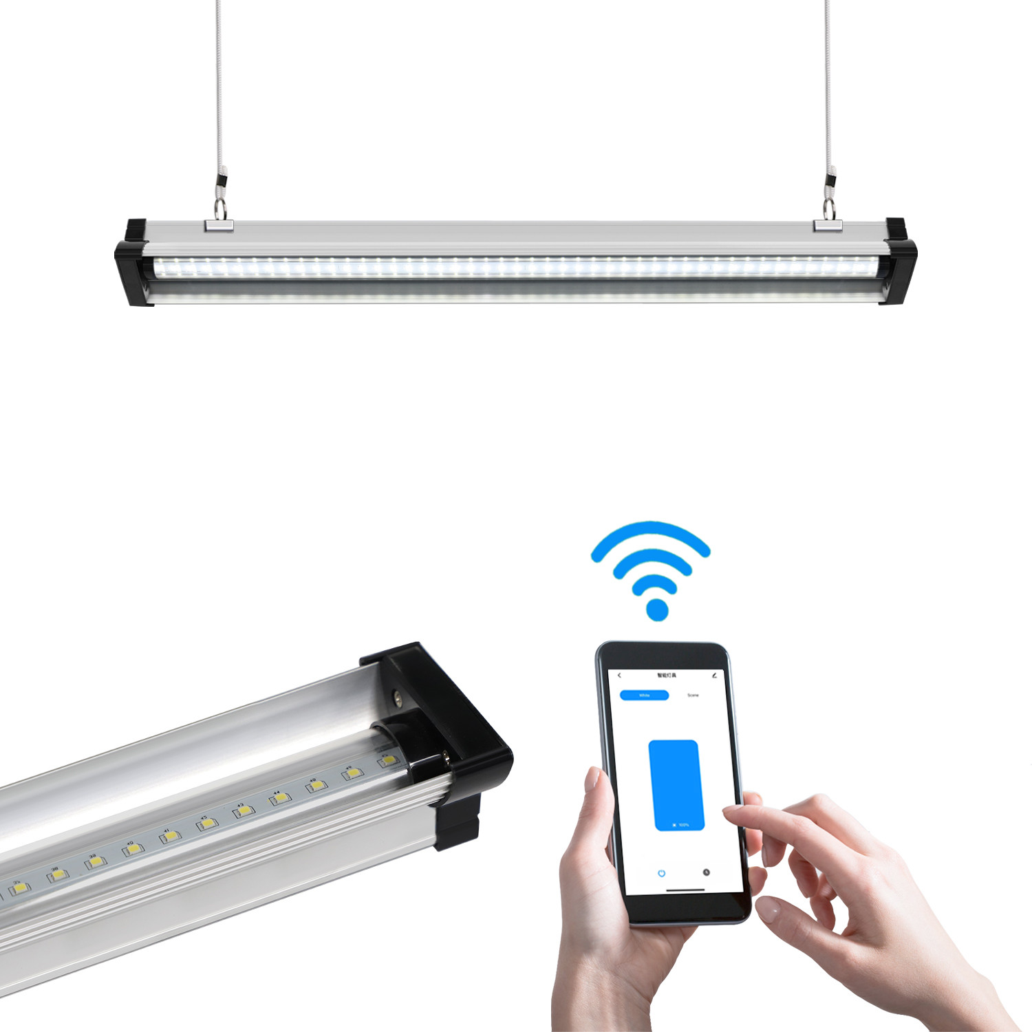 Smart plant lights 6400K 12W PWM Led Grow Lamp 110v 220v Daylight Hydroponic Grow Lights