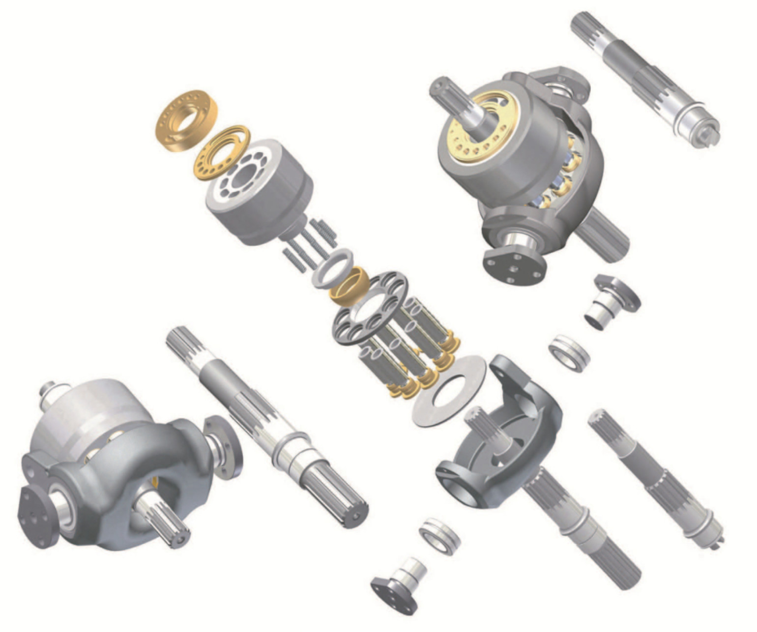 320C 320B Excavator Hydraulic Pump Parts AP12 SBS120 SBS140