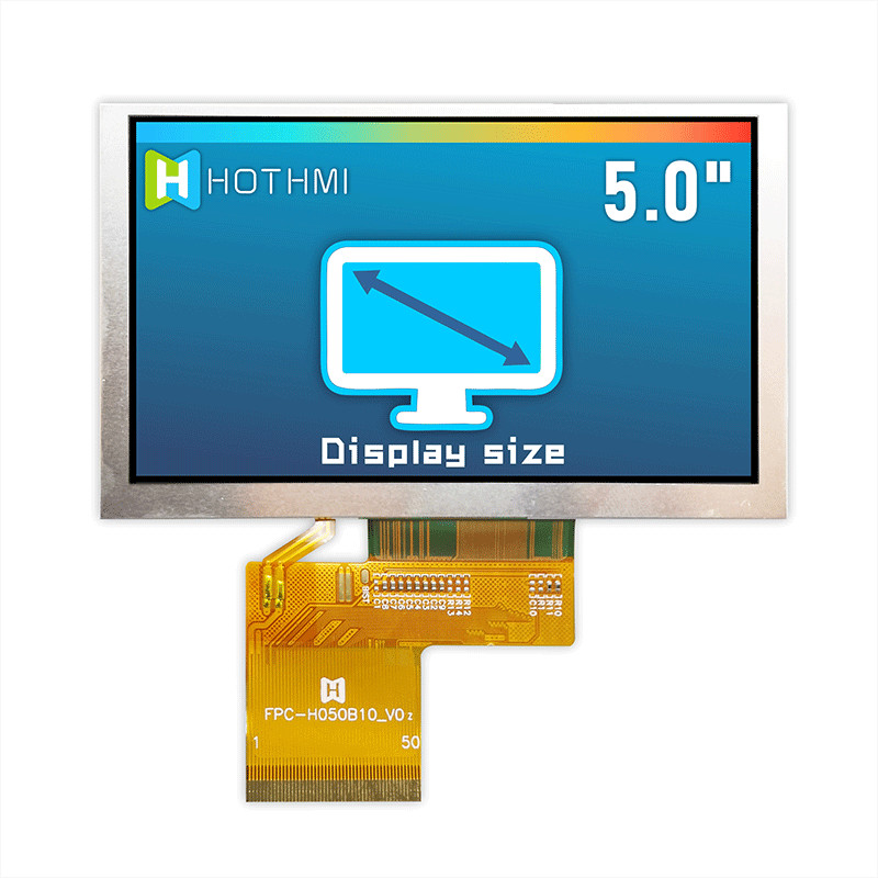 Practical 5 Inch RGB TFT Display , IC ST7262 Sunlight Readable Display TFT-H050B10SVISTKN50