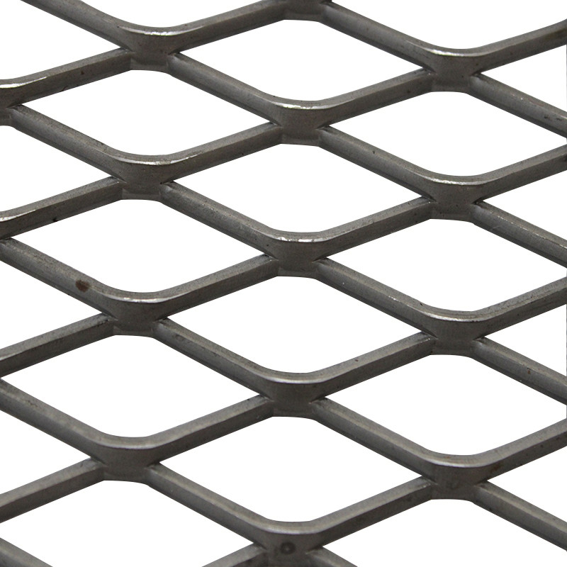Silver Expanded Metal Sheet Fashion Stainless Steel Wire Mesh High Performance