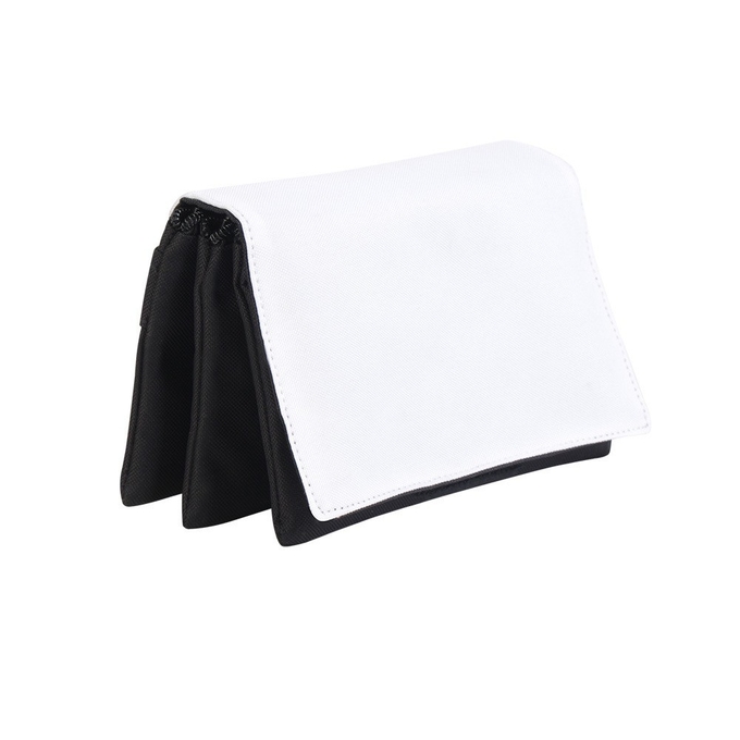 Three Layers Flip Stationery Storage Bag Blank Sublimation Cosmetic Clutch Handbag For Sublimation Printing