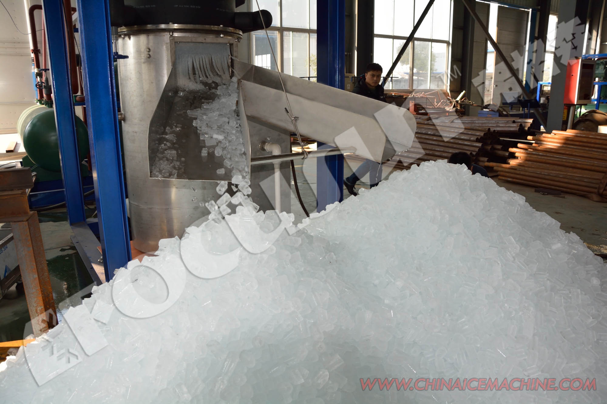 Directly Sold by Manufacturers 130kw Tube Ice Machine with Other Ice Storage Capacity