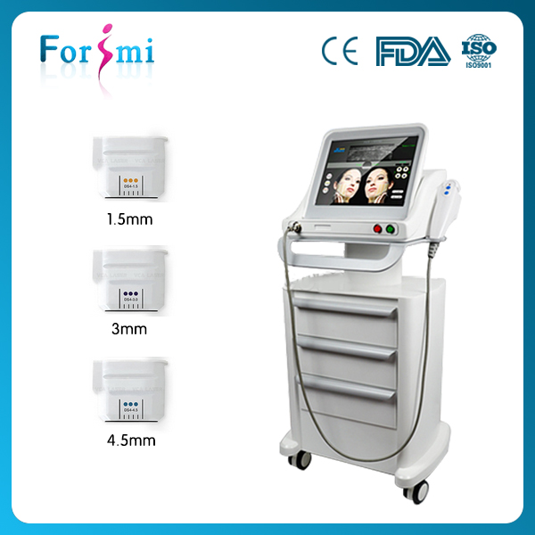 HIFU Face Lift Machine Types Of Heads 1.5mm / 3.0mm / 4.5mm Screen Size 15 Inch 300W Power