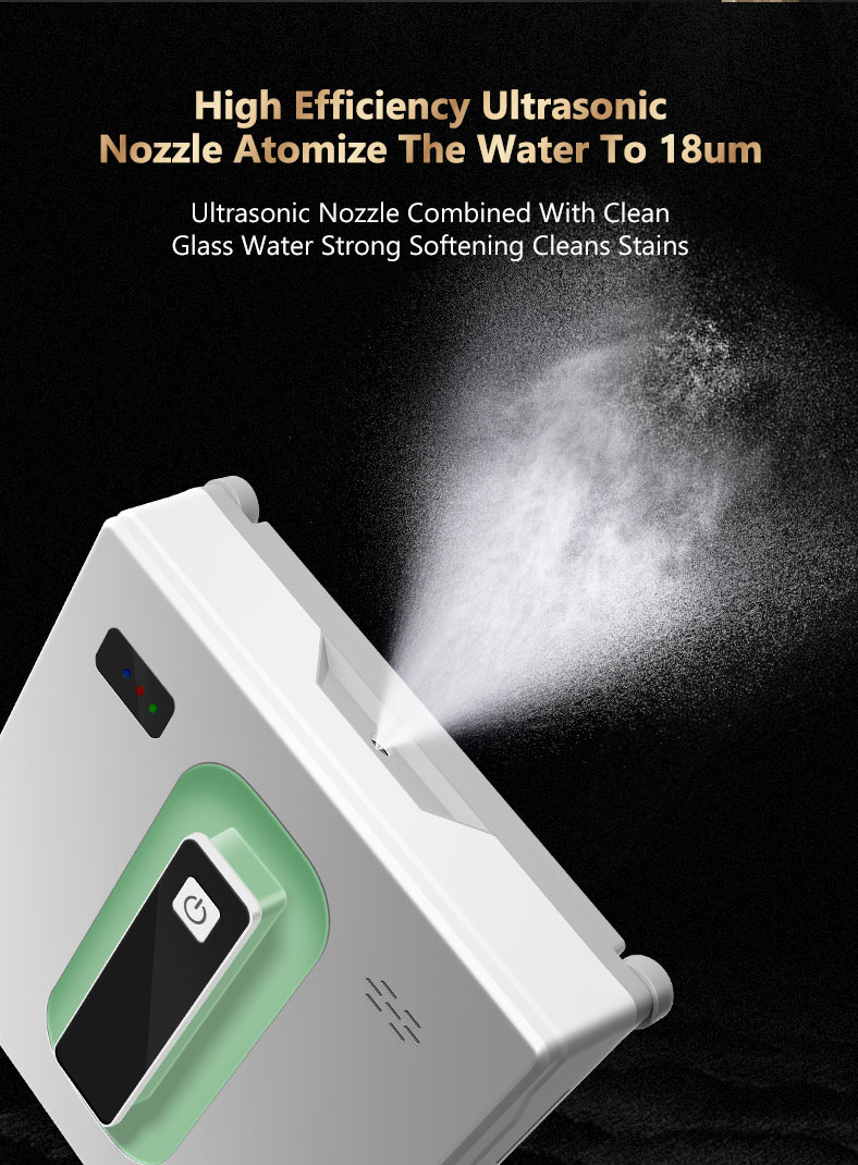 500 MAh Battery Huidi High Capacity Commercial Robot Vacuum Cleaner for Glass Cleaning