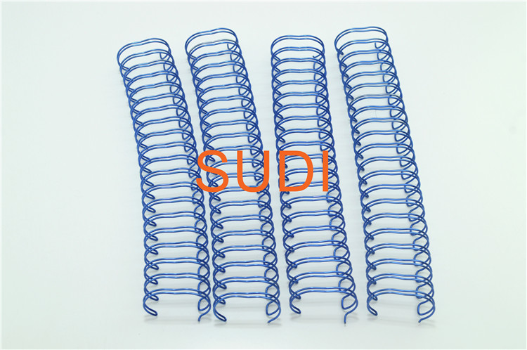 Glossy Blue 5/8 Inch 15.9mm Double Spiral Binding