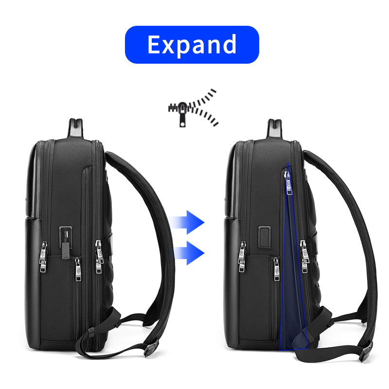 High quality business waterproof usb charging 15.6 inch laptop bag men backpack