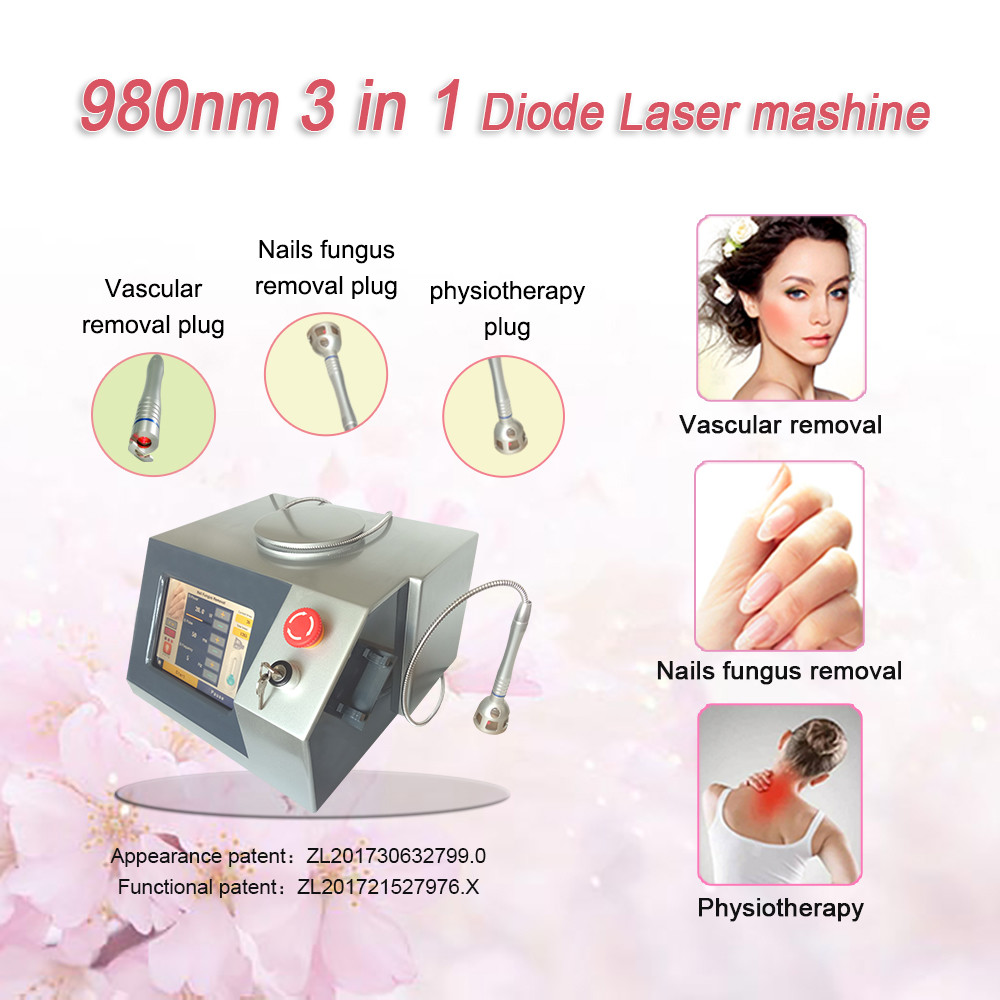 980nm beauty equipment vascular remover vascular cleaner spider veins removal