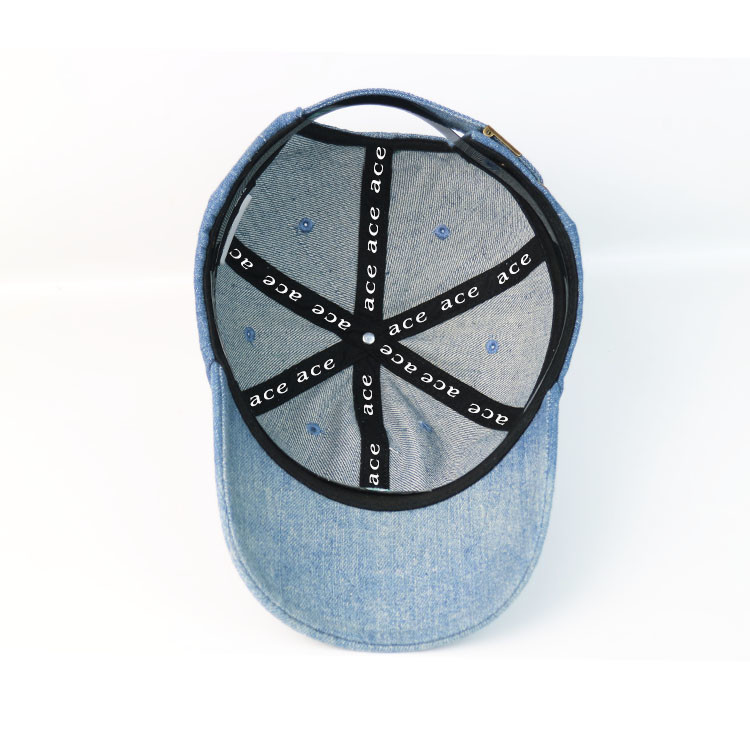 Personalized Custom Design Denim Baseball Hats / 6 Panel Washed Plain Dad Cap