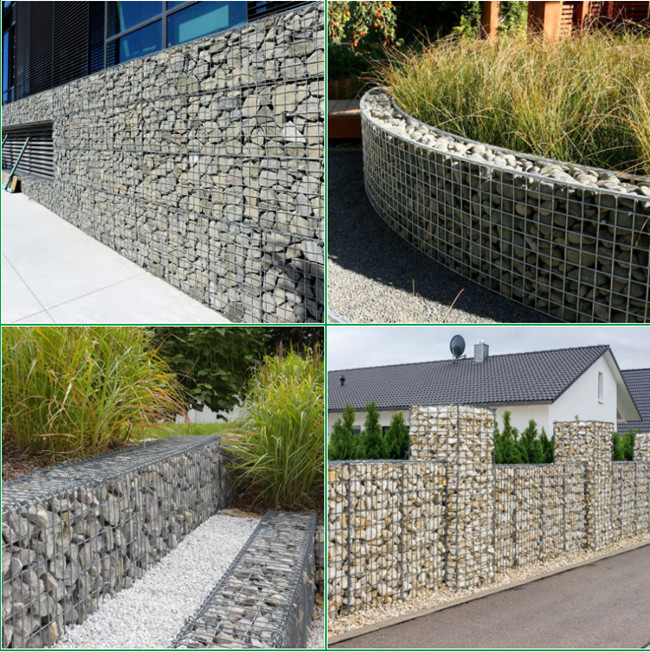 Heavily Galvanized Welded Mesh Rock Filled Gabions 75×75mm Rustproof