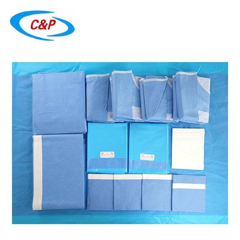 Blue General Surgery Drape Pack Hydrophilic PP Non Absorbent Fabric