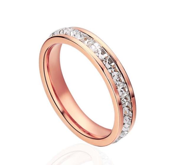 Diamond Stainless Steel Jewellery Ring Full Diamond Fashion Ring Custom