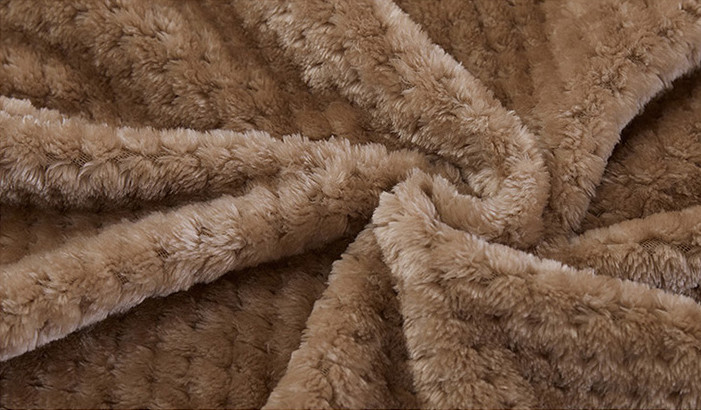 Eco Friendly Flannel Bed Blanket , Lightweight Flannel Sheet Blanket For Fall Winter