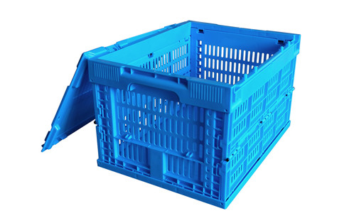 Impact - Resistance Collapsible Fruit And Vegetable Plastic Crates With Lids