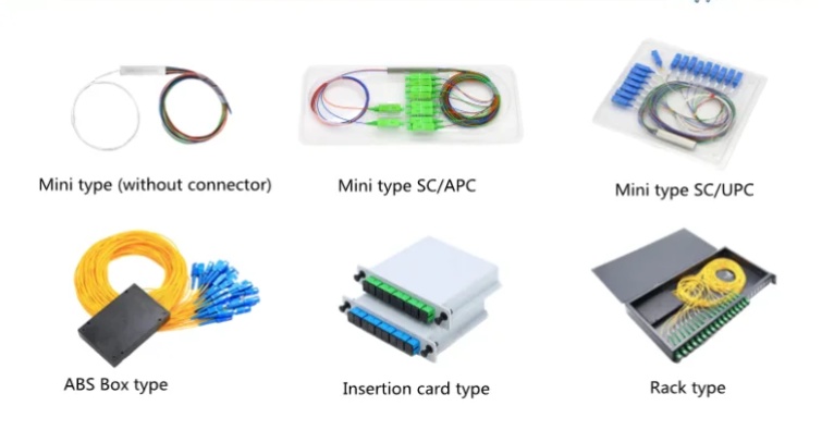 LGX PLC Splitter 1x2/1x4/1x8 LC UPC SM 0.9mm PLC Fiber Optic Splitter with PP Material