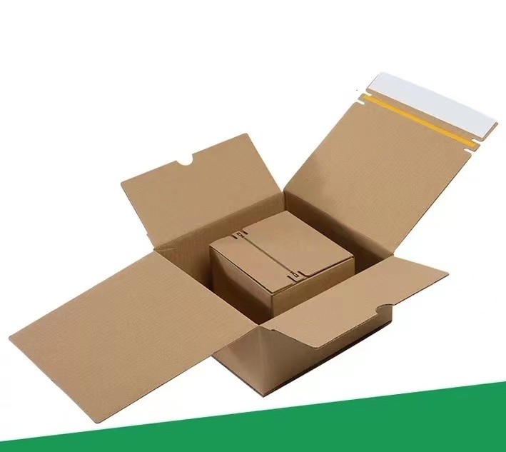 5x5x5 6x6x6 Corrugated Paper Box Ecommerce Mailing Boxes With Tear Strip