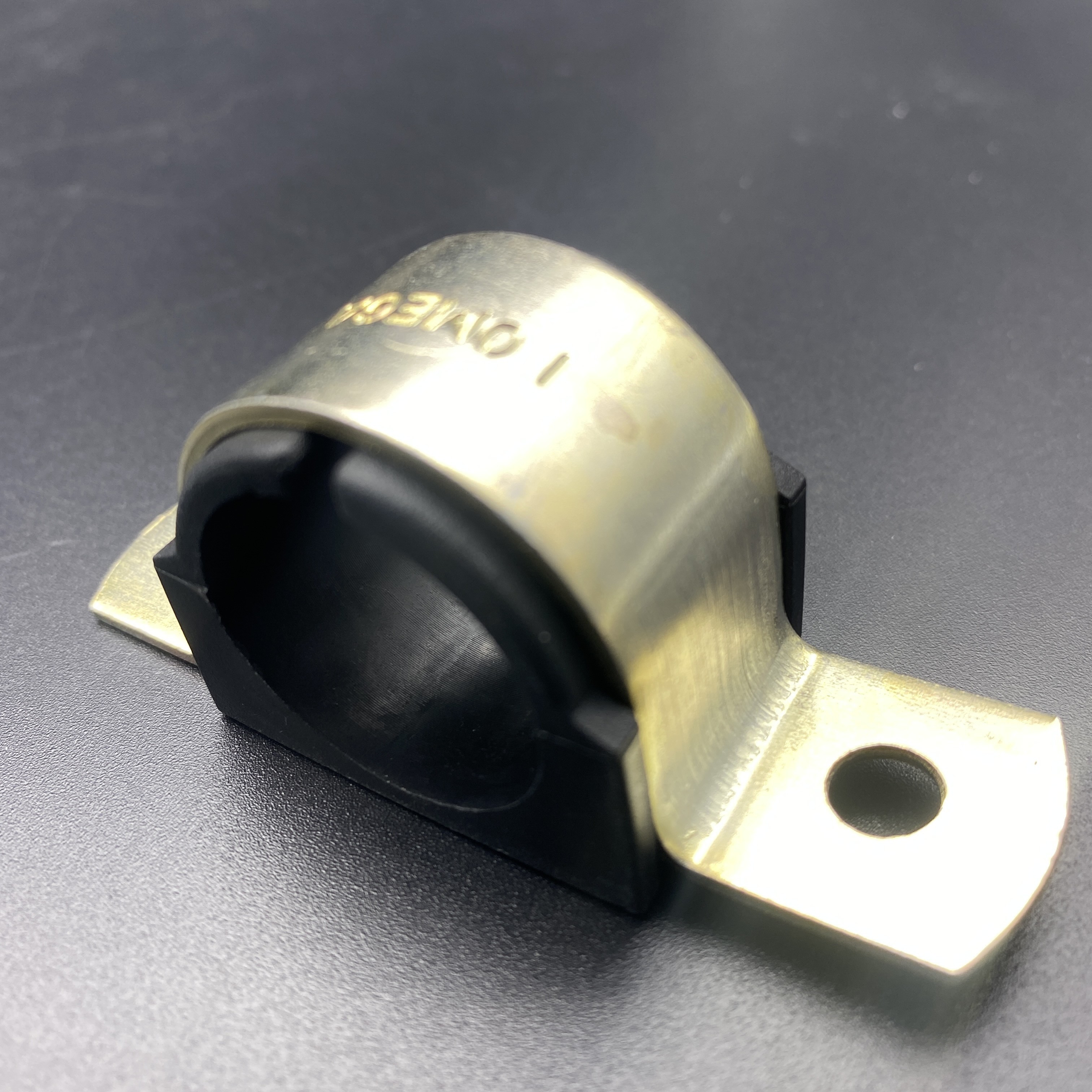 Gold Zinc 1'' Two Holes Omega Pipe Cushion Clamps