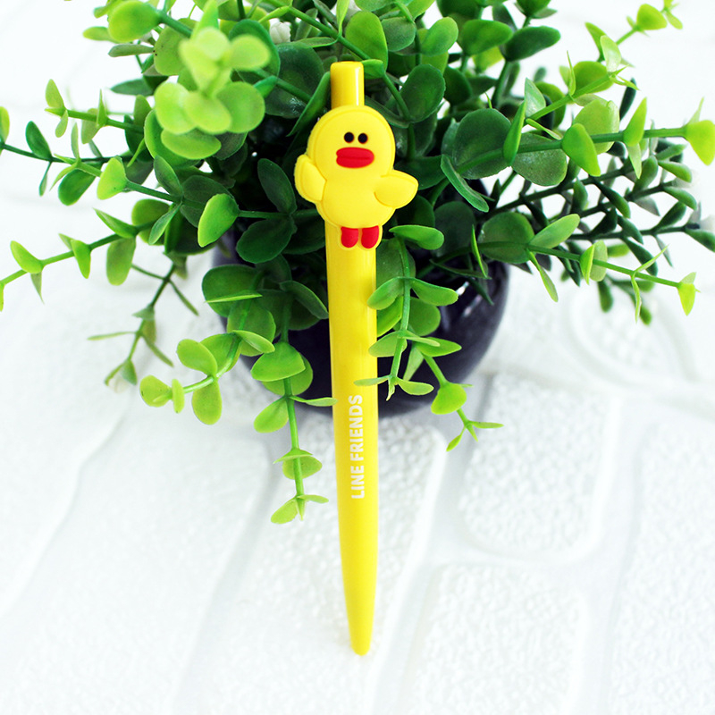 0.015kg Assorted Color Kawaii Cute Cartoon Image Stationery Click Presses Gel-Ink Pens