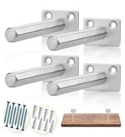 Stainless Steel Hidden Metal Floating Wall Mounted Shelf Brackets for Durability