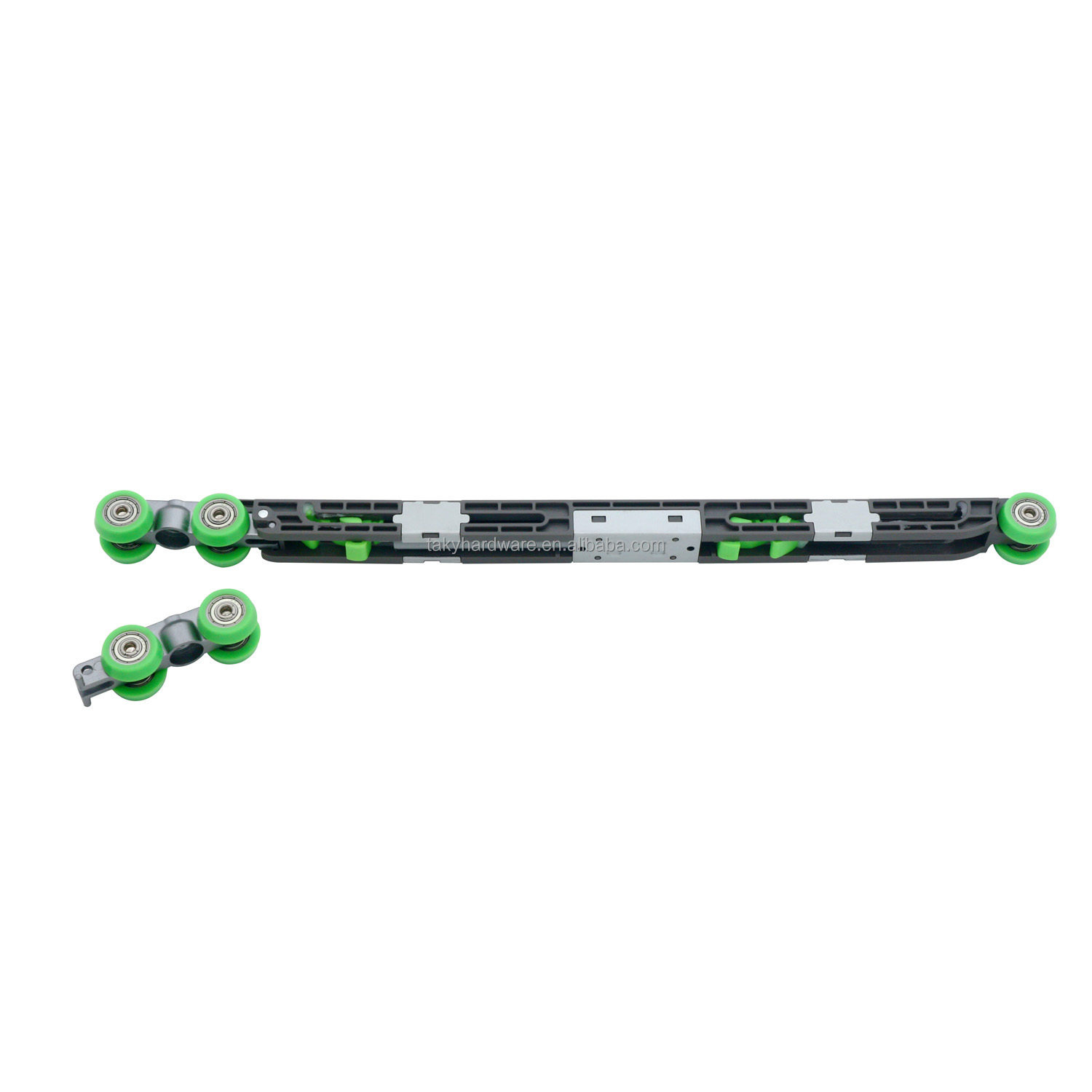 Sliding Wardrobe Wheel Hardware Long Life Double Soft Closing Door Pulley Damper Rollers