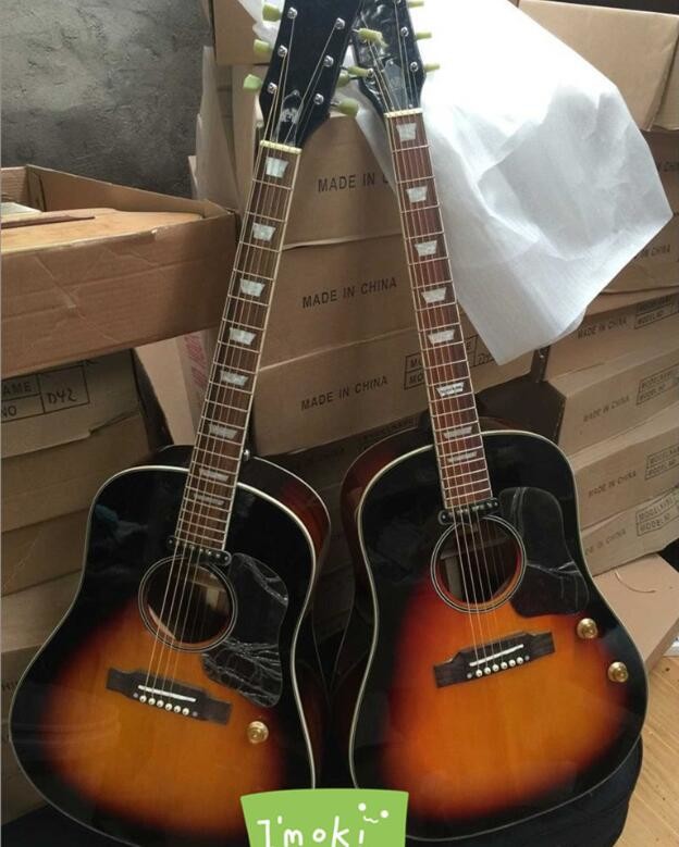 Chibson G160e VS acoustic guitar sunburst John Lennon G160 electric acoustic guitar Free Shipping G160