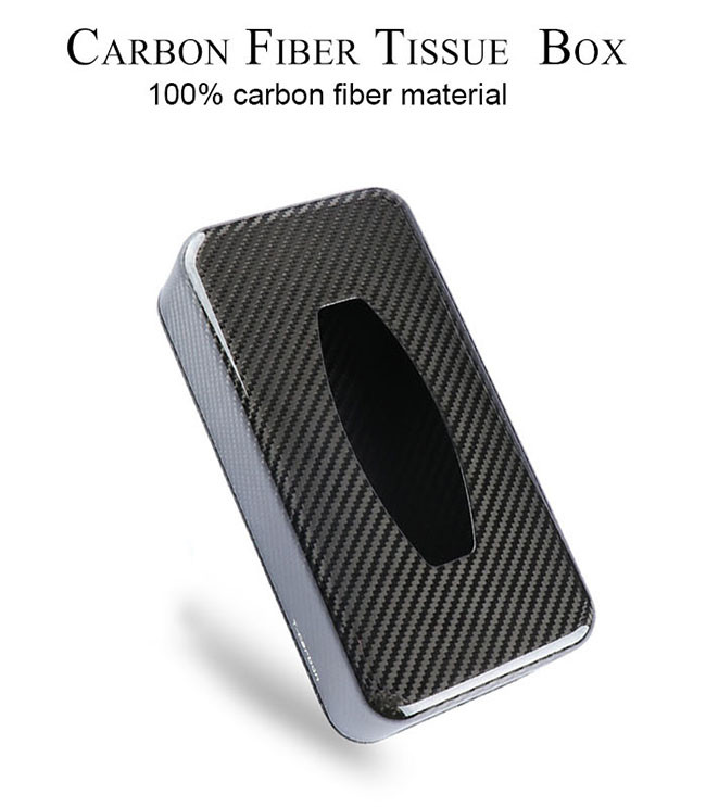 Ultra Light High glossy matte Carbon Fiber Tissue Box