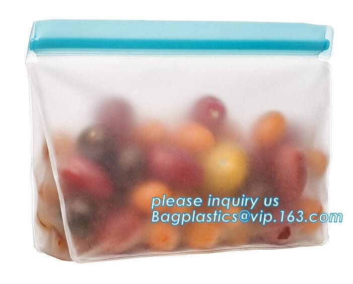 Seal Reusable Fresh Vegetable Meat Dog Cat Pet Food Storage Easy Clean 1 Liter Silicone Food Bag For Refrigerator bageas