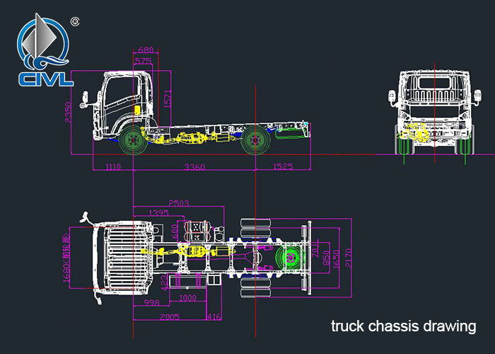 100P 600P 700P Sidewall Cargo Truck ISUZU Medium 4500-6500kg Payload Pickup Truck