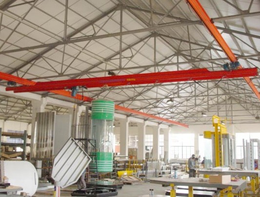 High Efficiency 3Ton Electric Single Gider Suspension Overhead Crane In China