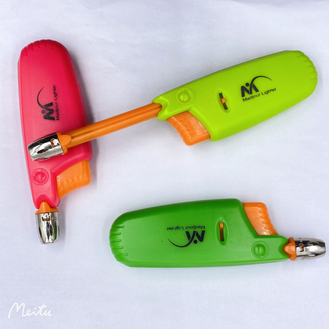 Factory Wholesale Cheap Price BBQ Torch Lighter, Transparent Color in Good Quality