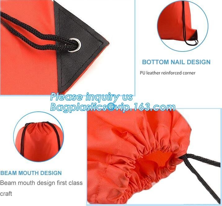 Promotion Custom Eco Friendly Sublimation Polyester Folding Shopping Bag,Promotional Sports Gym Sack Polyester Drawstrin