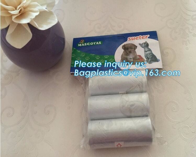 High Quality Eco-friendly Degradable Fashion With Printing Doggy Pet Dog Waste Poop Bags, Eco friendly pet dog waste poo