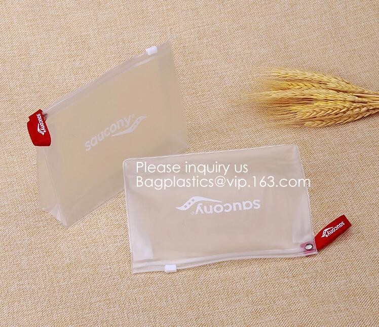 Eco-Friendly Transparent Soft EVA Plastic Cosmetic Packaging Bags With Zipper Top,EVA Plastic Durable Cosmetic Bagease