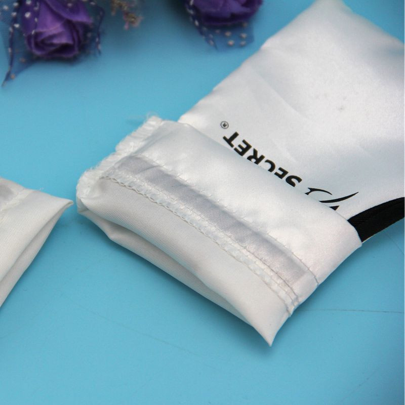 Satin Hair Extension Storage Bag , Small Size Jewellery Packaging Pouch
