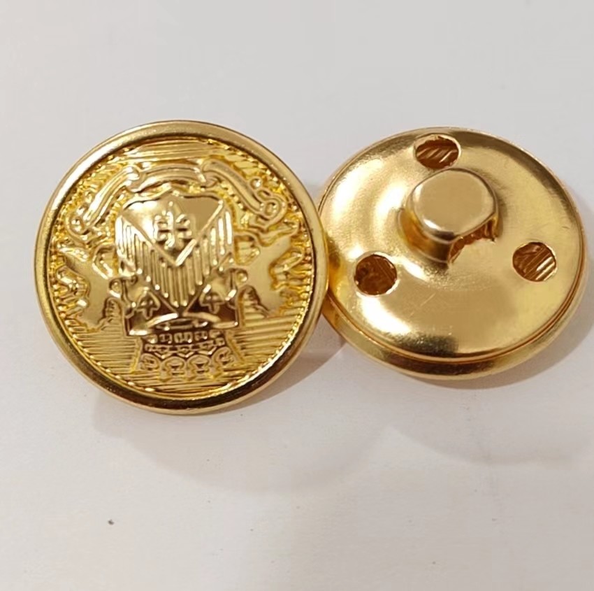 Customized metal sewing coat button custom logo metal buttons for Jacket