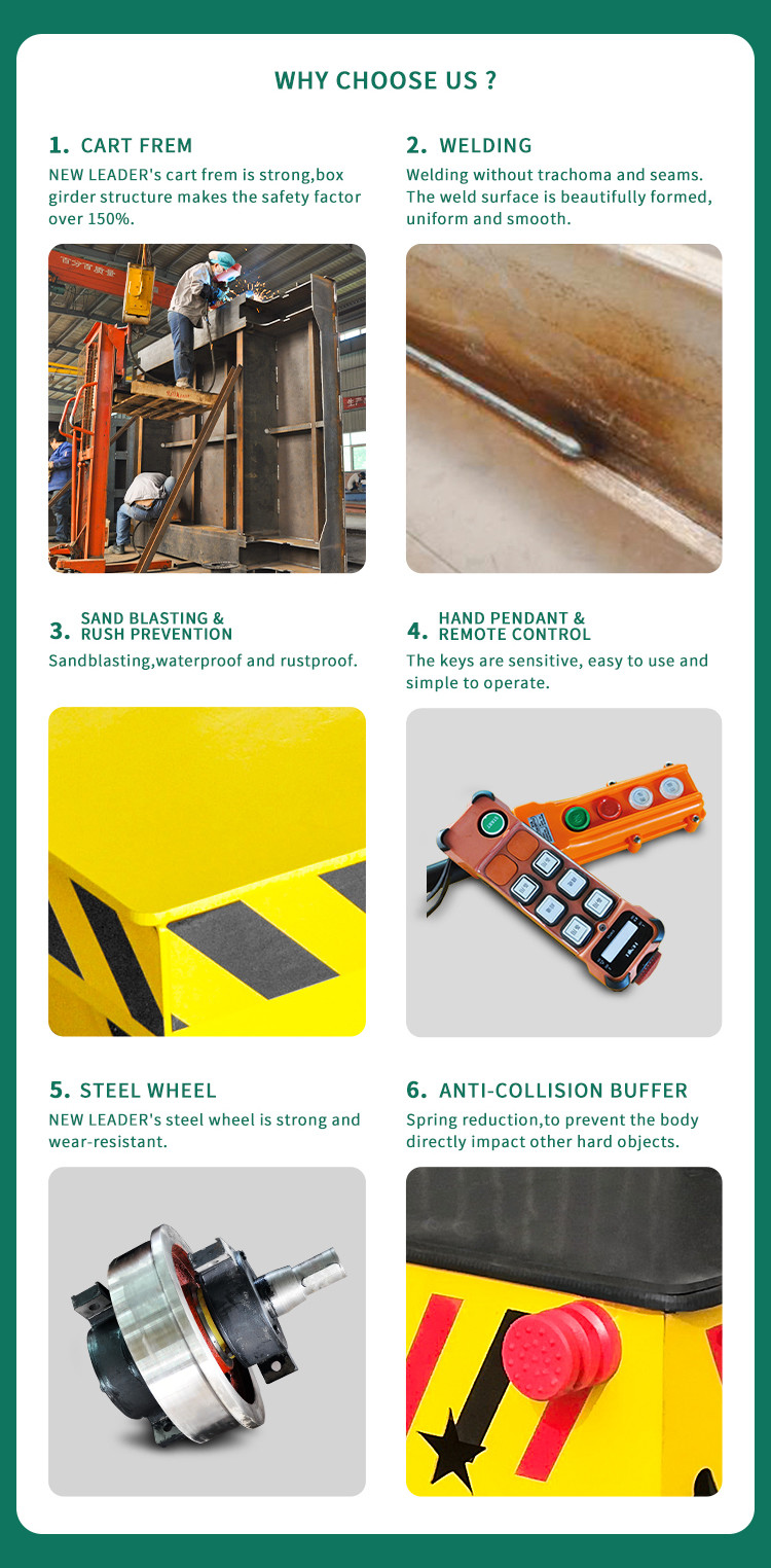 industry Electrical 20T Railway Transfer Cart