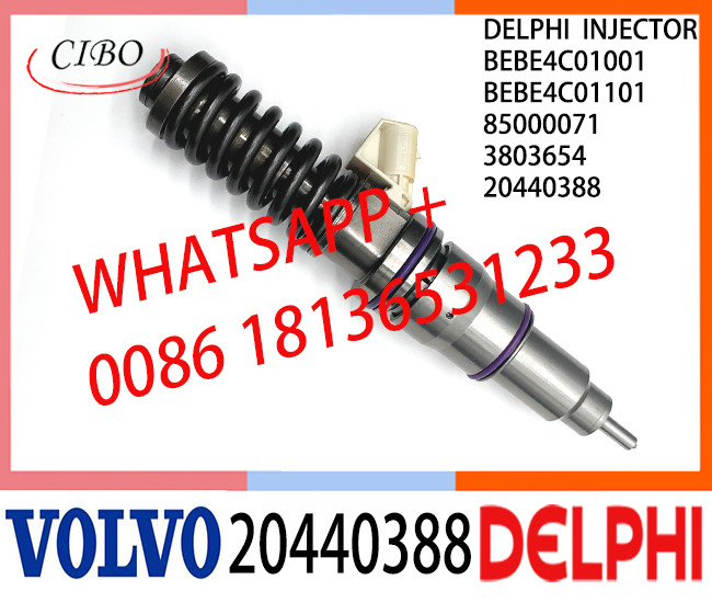 Common Rail Fuel Diesel Injector BEBE4C01001 BEBE4C01101 20440388 85000071 3803654 E1 for VOL D12 BUS
