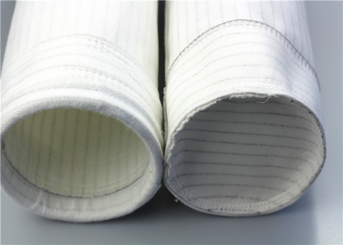 Industrial Felt Dust Collector Bags Excellent Hydrolysis Stability Singed Finished