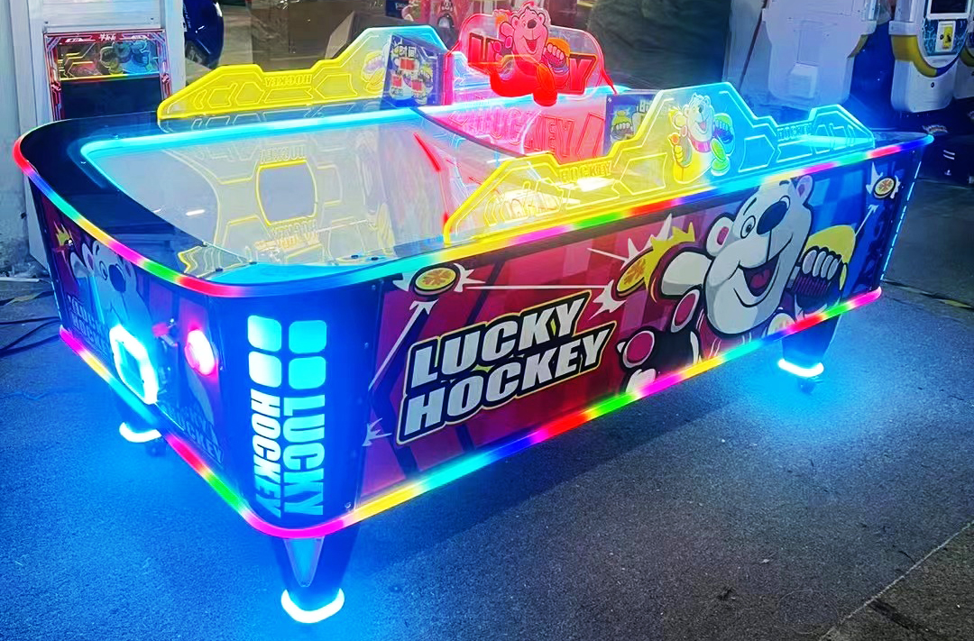 Happy Fun Coin Op 2 Players Air Hockey Game Machine For Amusement Room