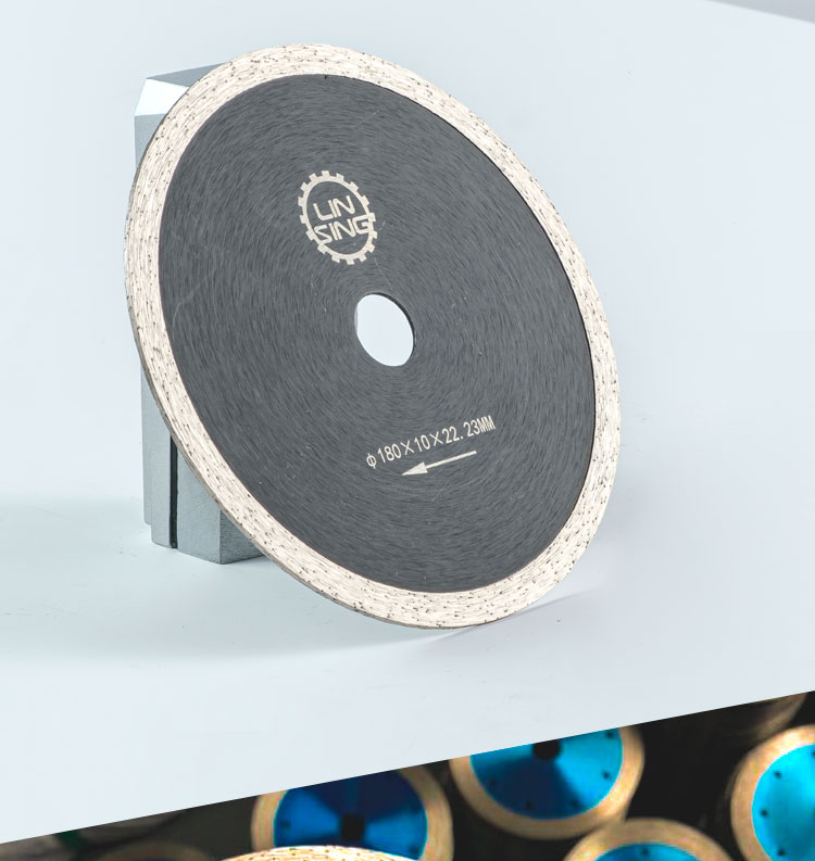 Cut Stone with Confidence Using HOT PRESS D180mm Continuous Rim Diamond Cutting Discs