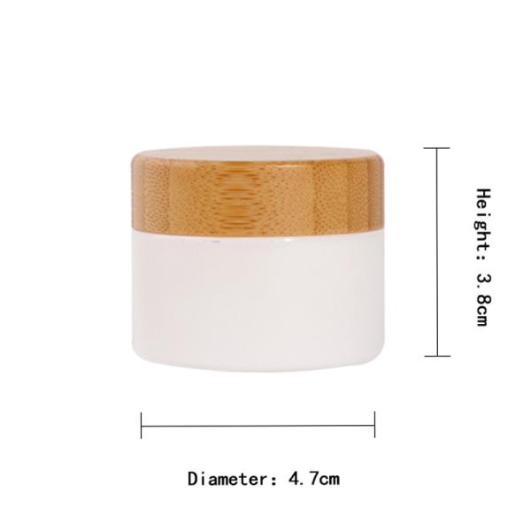 Bamboo Wood Lid Cosmetic Face Cream Jar 5ml 15ml 30ml 50ml 100ml