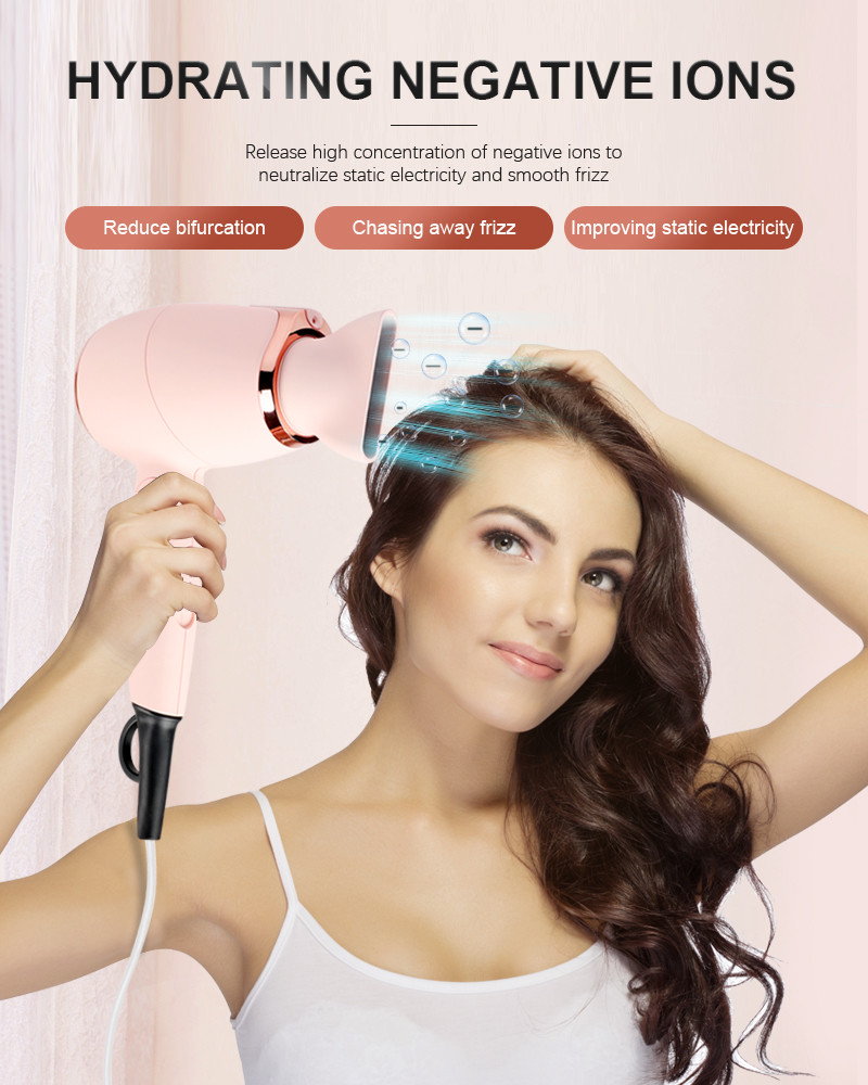 OEM Lightweight Blow Dryer , 110-240V Hang Up Hair Dryer portable