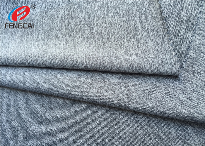 Eco Friendly 93% Polyester 7% Lycra Weft Knitted Fabric For T - Shirt Material