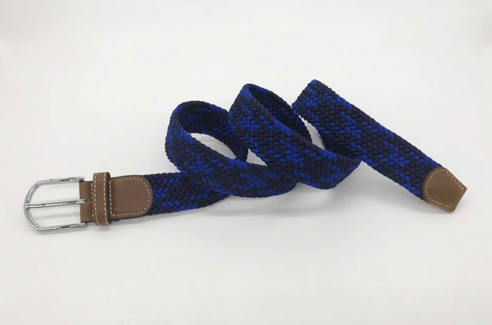 3.5cm Width Mens Woven Elastic Belt For Work Shorts Pants