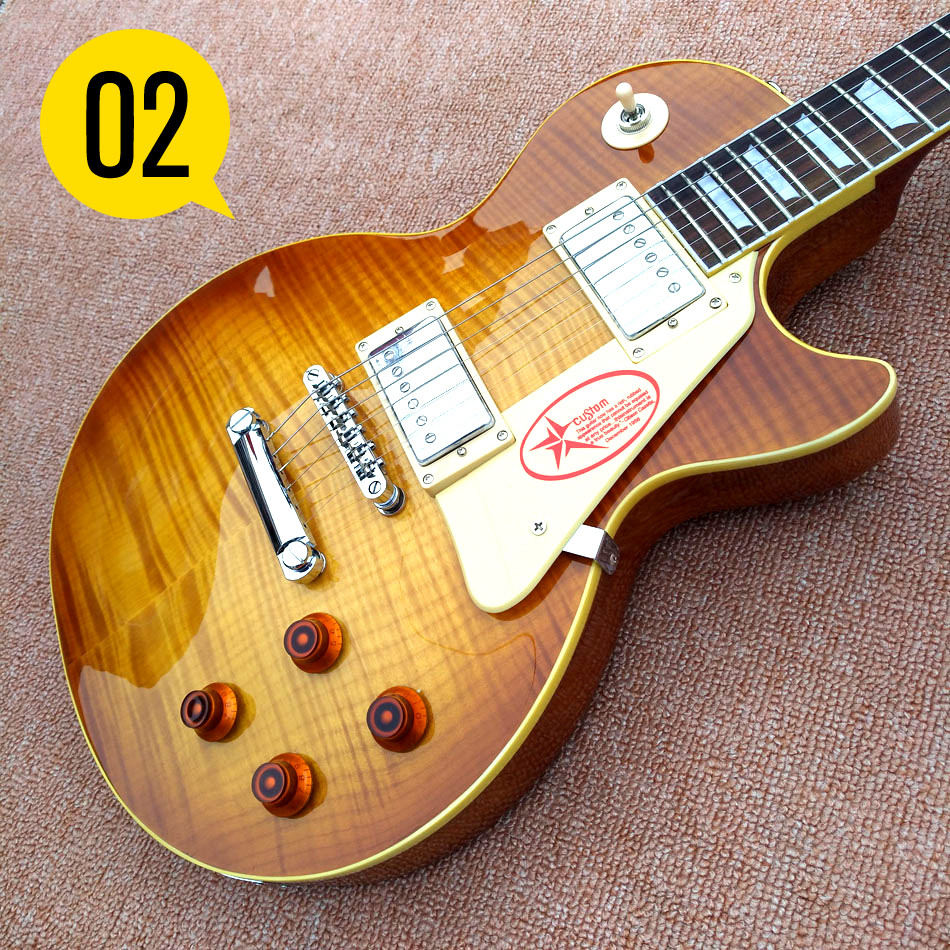 NEW 1959 R9 les Tiger Flame paul electric guitar Standard LP 59 electric guitar