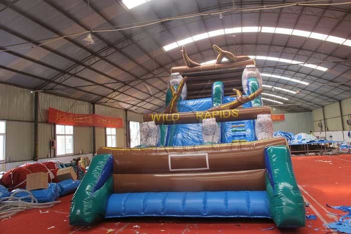 Wild Rapids Inflatable Dry Slide, Commercial Grade Giant Blow Up Slide