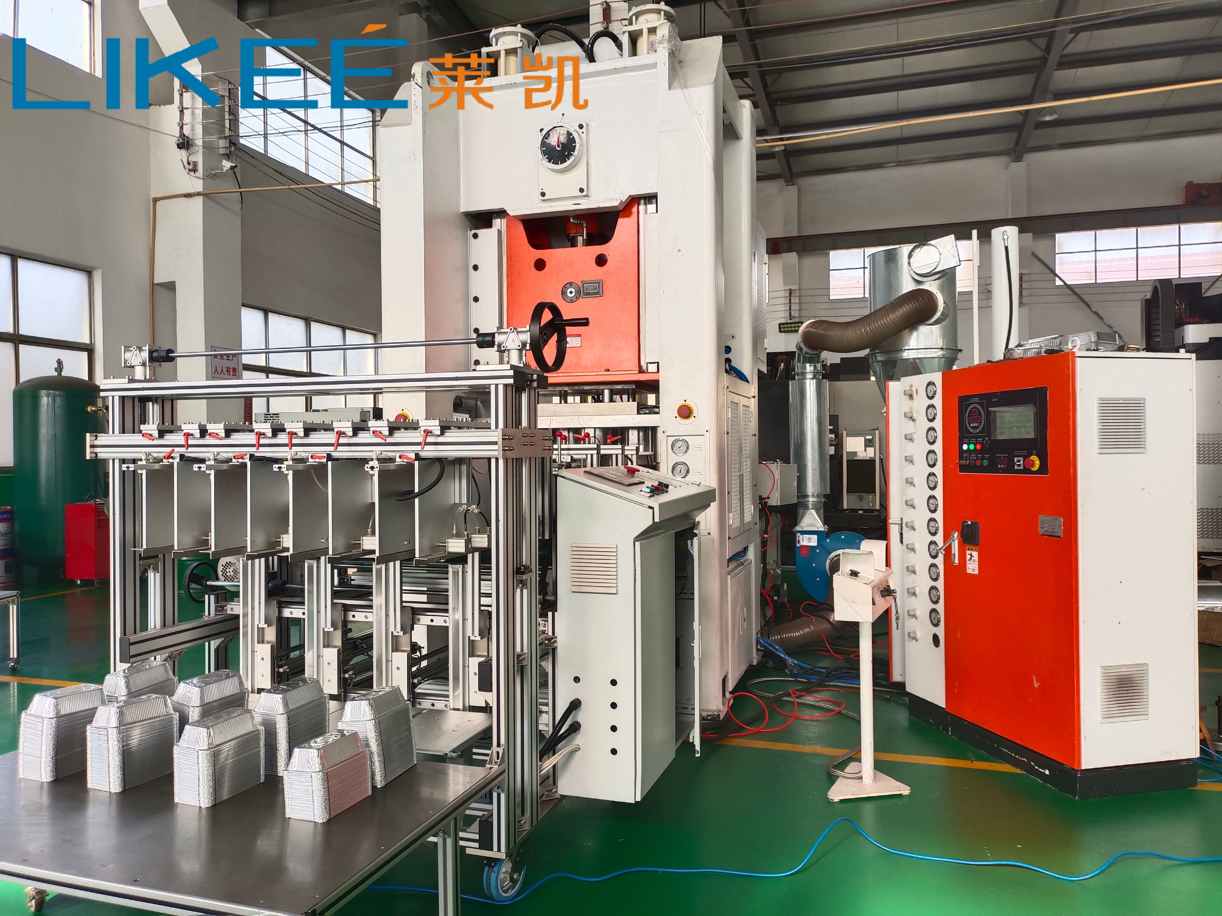 Efficient Silver Foil Container Making Machine Price With One Machine One Labor