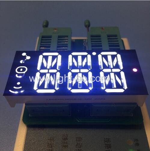 New Production Technology Customized Ultra bright whiteTriple Digit 14 Segment Alphanumeric LED Display