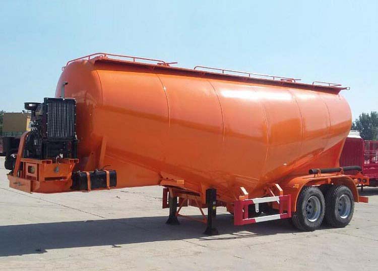 2 Axle Silo Cement Transport Semi Trailer for Sale-CIMC Manufacturer